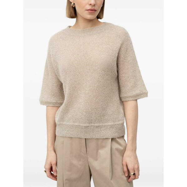 ボス レディース ニット&セーター アウター Short-sleeve sweater Neutrals|asty