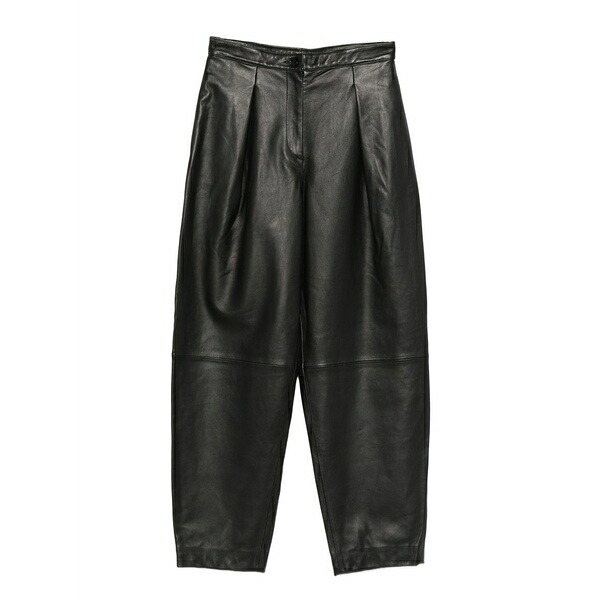 リビアナコンティ レディース カジュアルパンツ ボトムス Leather trousers Black｜asty