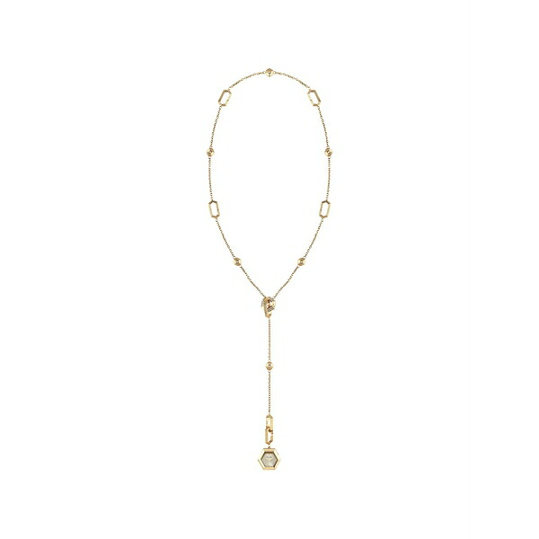 フィリップ飾り気のない レディース ウオッチ 付属物 Hexagon 36粍 necklace watch White