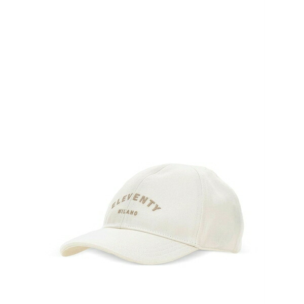 イレブンティ メンズ かぶり笠 付属品 Logo-print cap Neutrals