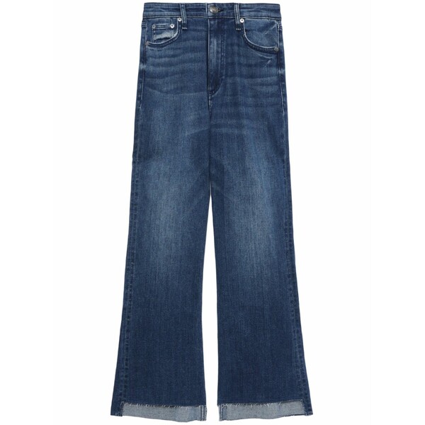 ラグアンドボーン レディース デニムパンツ ボトムス High-rise cropped jeans Blue|asty