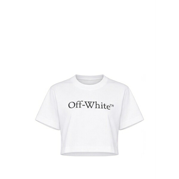 象牙色 レディース プルオーバー トップス Bookish logo-print t-shirt White