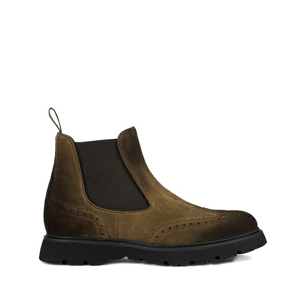 ドンカルズ メンズ ブーツ シューズ Suede chelsea boots Brown