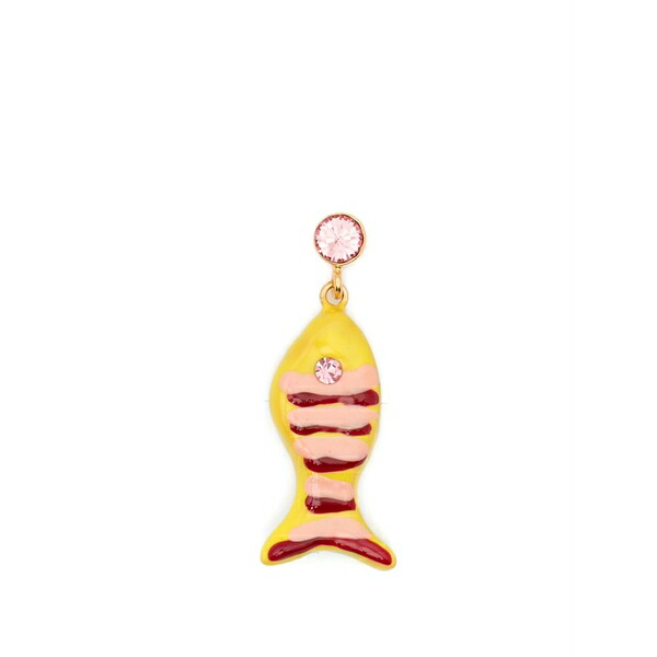 マルニ レディース ピアス&イヤリング アクセサリー Fish embellished earrings Gold|asty
