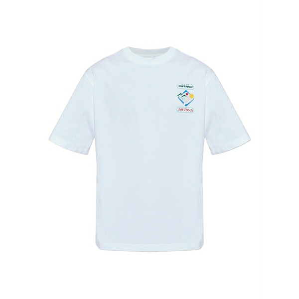 カサブランカ メンズ Tシャツ トップス Graphic-print t-shirt White|asty