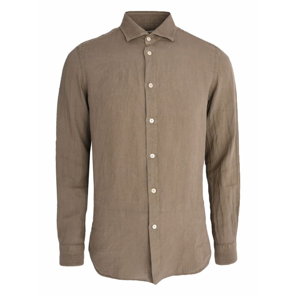 ボリオリ メンズ シャツ トップス Long-sleeve shirt Neutrals｜asty
