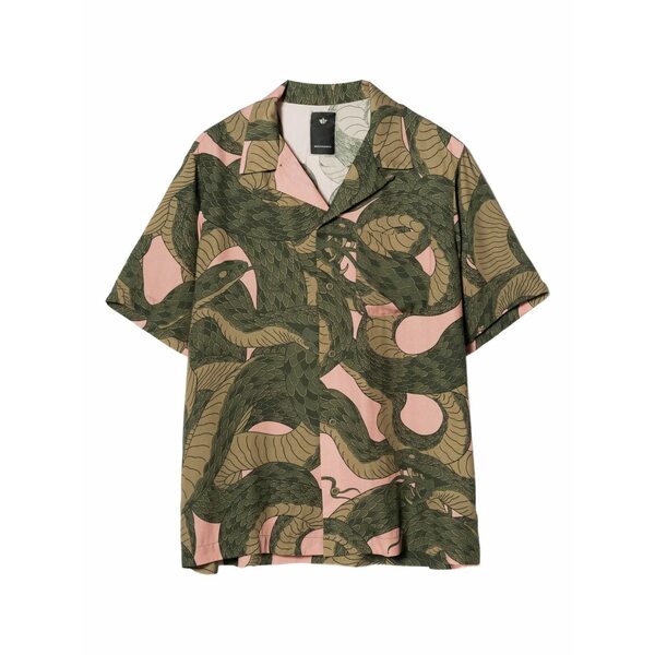 マハリシ メンズ シャツ トップス 1480 snakeskin shirt Pink｜asty