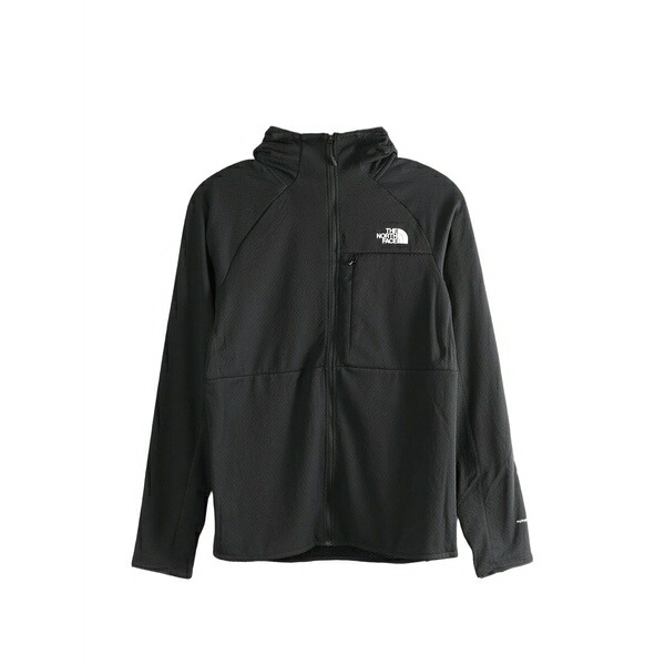 ノースフェイス メンズ パーカー・スウェットシャツ アウター Logo-embroidered zip-fastening hoodie Black|asty