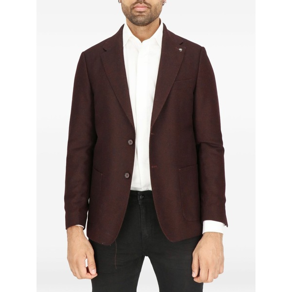 スコッチアンドソーダ メンズ コート アウター Tailored sports coat Red|asty