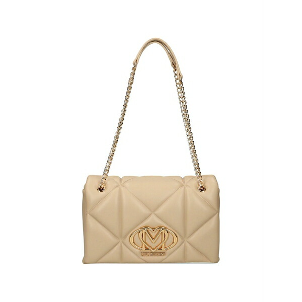 ラブ モスキーノ レディース ショルダーバッグ バッグ Quilted chain-strap shoulder bag Neutrals｜asty