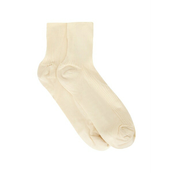 レッドヴァレンティノ レディース ソックス アンダー御召しもの Ribbed socks Neutrals