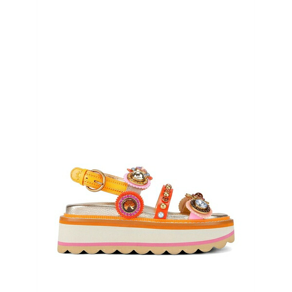カートジェイガーロンドン レディース サンダル シューズ Crystal embellished platform sandals Gold｜asty