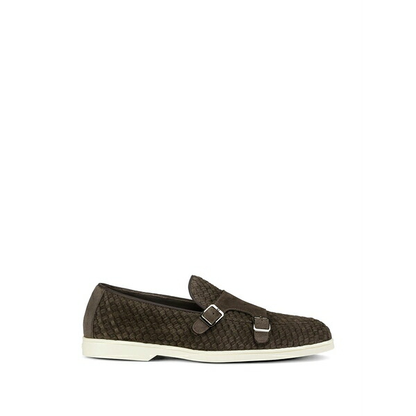 ドンカルズ メンズ スリッポン・ローファー シューズ Double-buckle loafers Brown｜asty