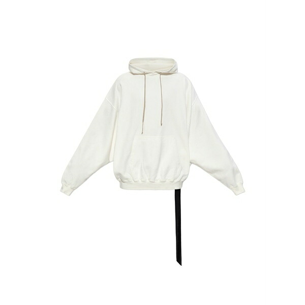リックオウエンス レディース パーカー・スウェットシャツ アウター Hun drawstring hoodie Neutrals