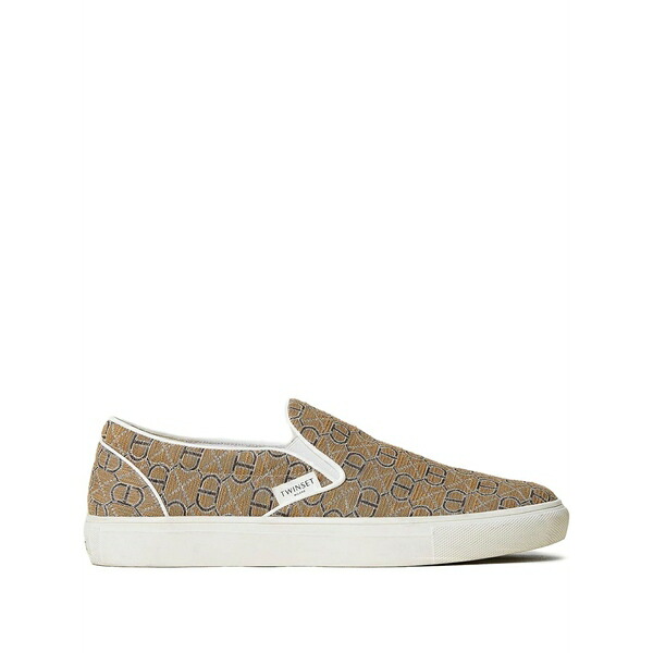 ツイン書き割り レディース スリッポン・ローファー シューズ Monogram slip-on sneakers Brown