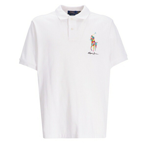 ラルフローレン メンズ スポーツシャツ トップス Polo pony-embroidered polo shirt White