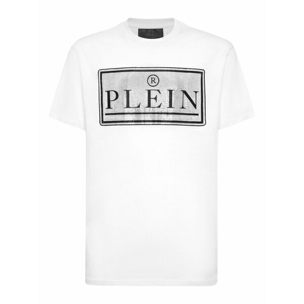 フィリップ飾り気の無い メンズ プルオーバー トップス Round-neck t-shirt White
