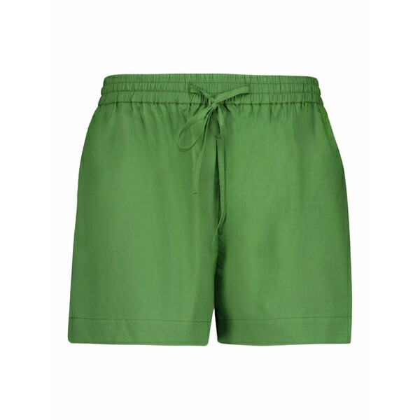 マトー レディース カジュアルパンツ ボトムス Elastic-waistband cotton shorts Green