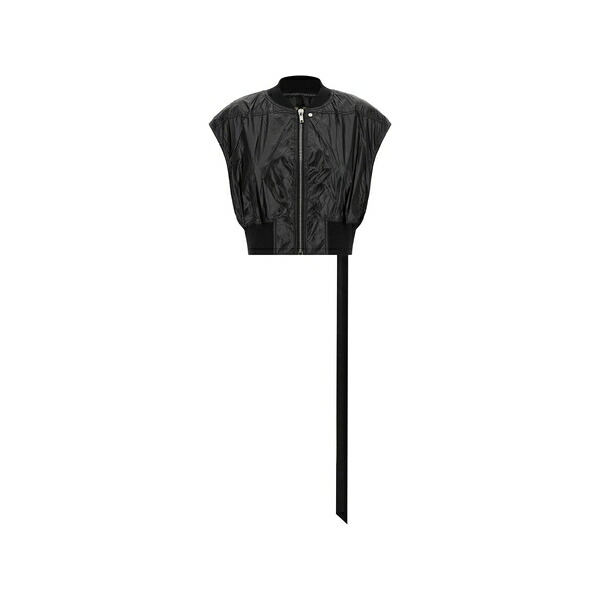リックオウエンス レディース 上衣＆上衣 アウター Tatlin bomber cropped vest Black