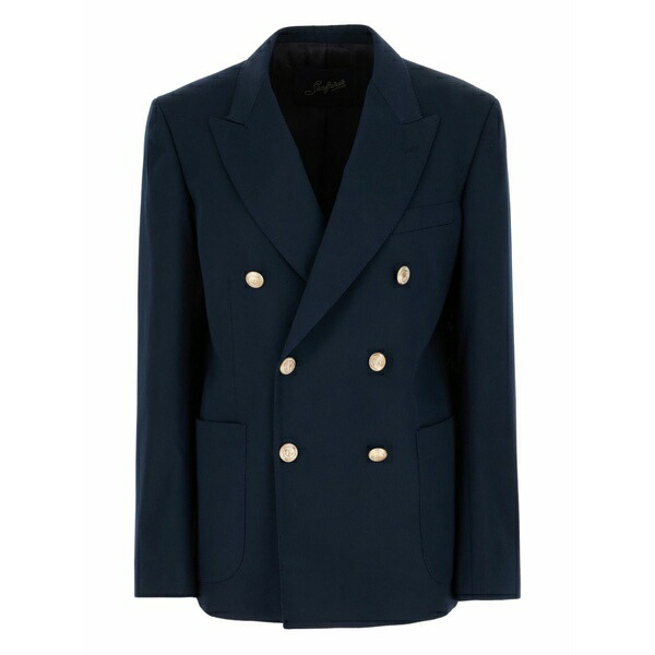 シーフェア レディース 上衣＆上衣 アウター Double-breasted gold-button jacket Blue