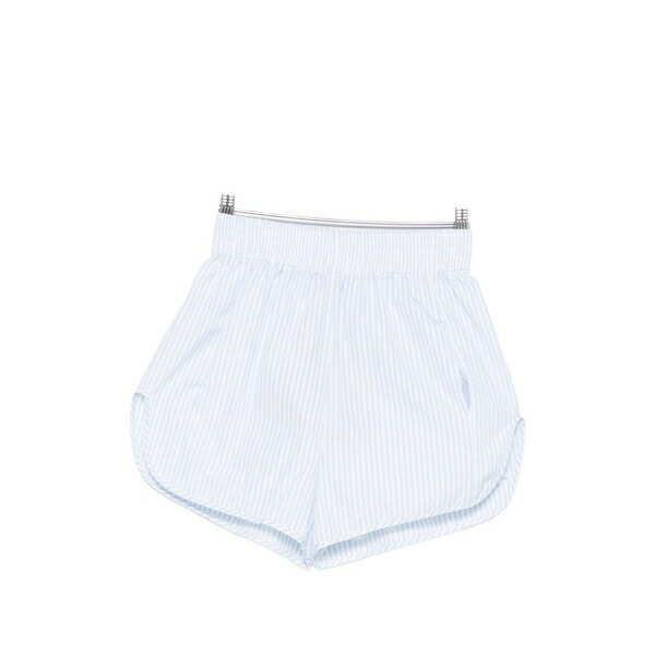 エルマンノ シェルヴィーノ レディース 心地好いズボン下 ボトムス Striped-patten shorts White