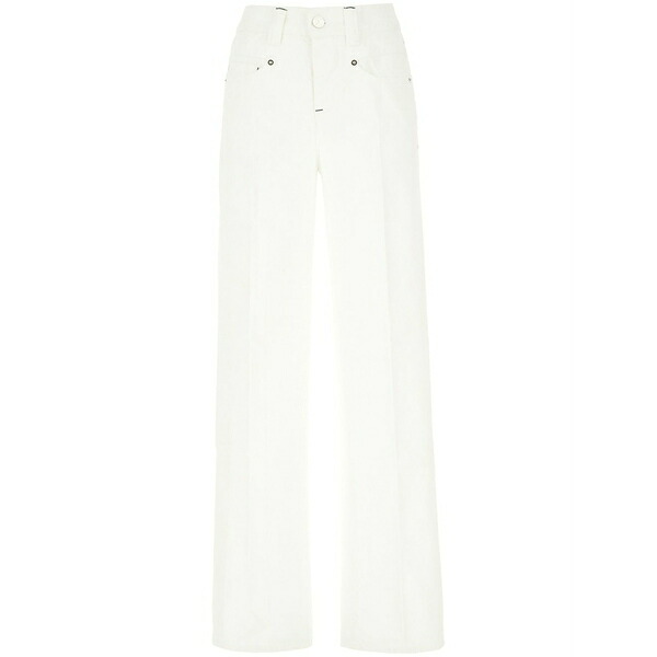 シーフェア レディース ジーンズズボン下 ボトムス Straight-leg jeans White