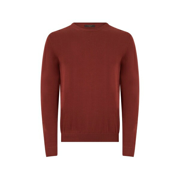 スローウエア メンズ ニット&セーター アウター Crewneck long-sleeved sweater Red|asty