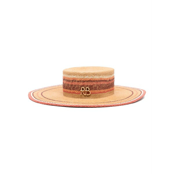 ラスランバジンスキー レディース 鳥打ち帽 付属物 Wide-brim fedora hat Neutrals