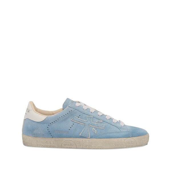 プレミアータ レディース スニーカー シューズ Suede low-top sneakers Blue