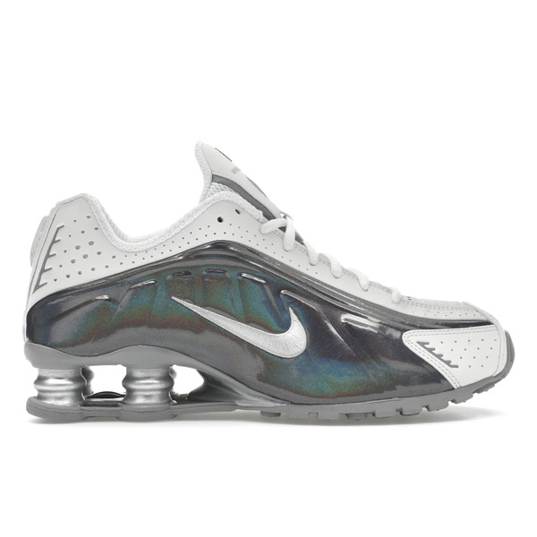 Nike ナイキ レディース スニーカー  【Nike Shox R4 White Iridescent (Women\u0027s)】  大きさ US_6.5(23.5糎) Summit White/Hydrangeas/Metallic Silver/Summit White