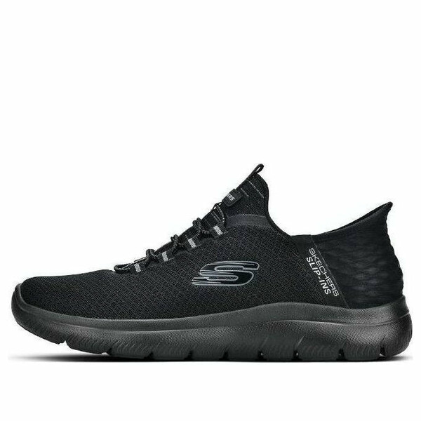 Skechers スケッチャーズ メンズ スニーカー Black 【Skechers Slip-On Tennis Shoes 'Black' 232457-BBK】 サイズ US_8(26.0cm)｜asty