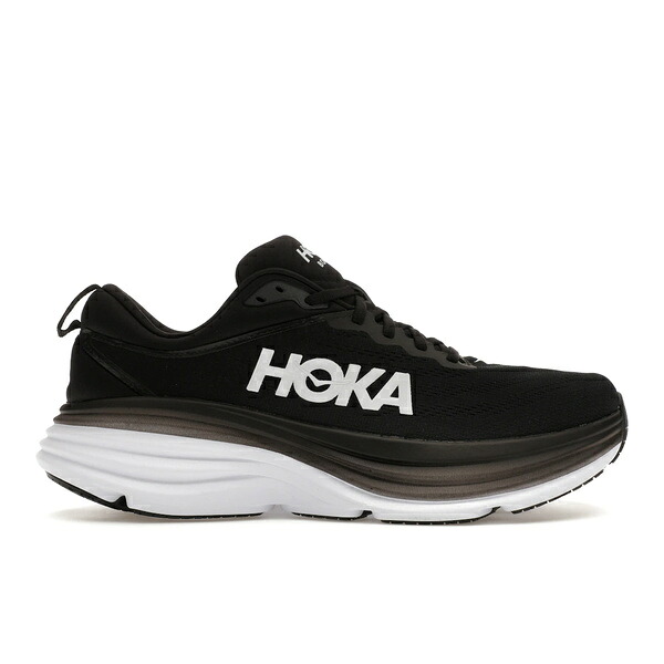 Hoka One One ホカオネオネ メンズ スニーカー  【Hoka One One Bondi 8 Black White】  大きさ US_M_13 Black/White