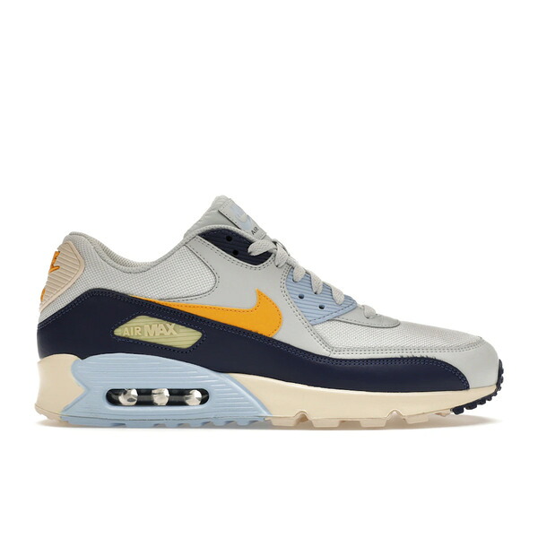 Nike ナイキ メンズ スニーカー  【Nike Air Max 90 Pure Platinum Blue Void】  サイズ US_11(29.0cm) Pure Platinum/Blue Void-Royal Tint-Yellow Ochre