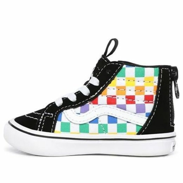 Vans バンズ メンズ スニーカー  【Vans Checkerboard Comfycush SK8-Hi Zip \u0027Black\u0027 VN0A4VJNU09】  大いさ US_5(23.0珊) 靴-メンズ靴-スニーカー
