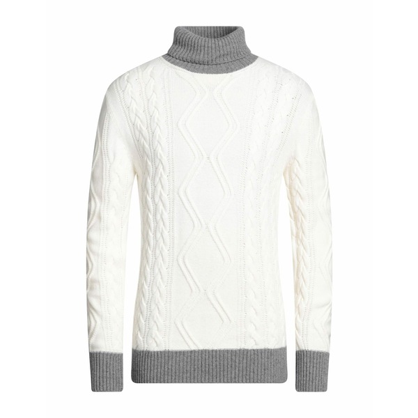 【貨物輸送無料】 エムキュージェイ メンズ 編み物\u0026プルオーバー アウター Turtlenecks White