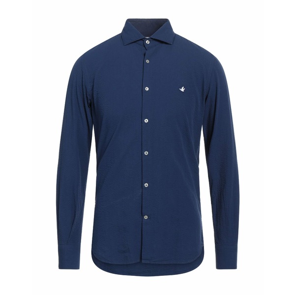 【送料無料】 ブルックスフィールド メンズ シャツ トップス Shirts Blue|asty