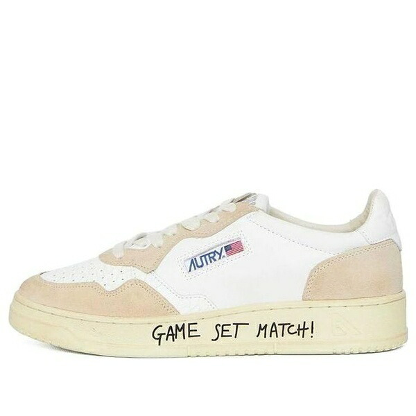 AUTRY オートリー メンズ スニーカー  【Autry Medalist Low \u0027Game Set Match - White\u0027 AULM-幼児用便器06】  大きさ US_12(30.0糎)