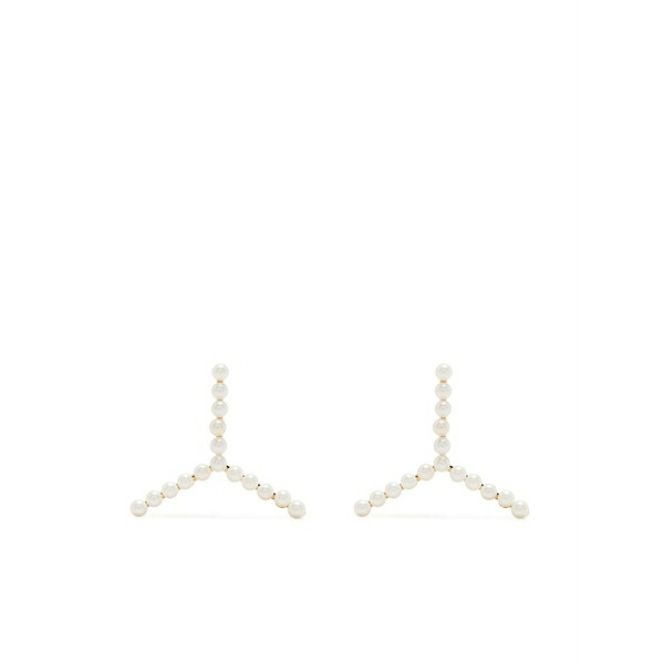 ワイプロジェクト レディース ピアス＆イヤリング アクセサリー Brass pearl earring Gold｜asty