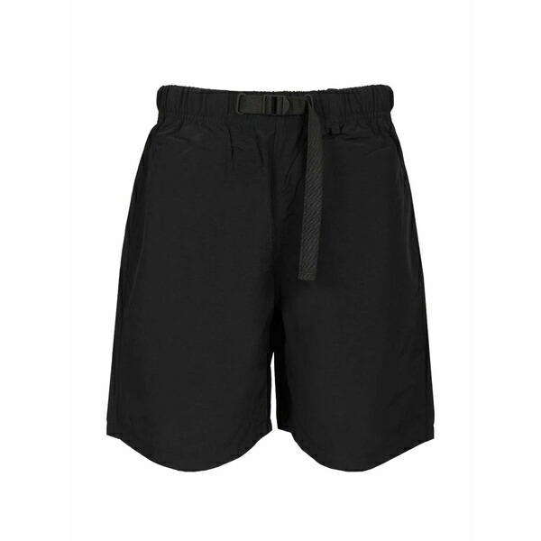 メゾン キツネ メンズ カジュアルパンツ ボトムス Belted logo-print shorts Black｜asty