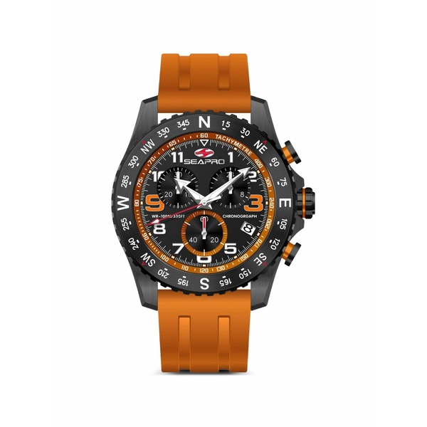セアポロ メンズ 腕時計 アクセサリー Gallantry 44mm watch Black｜asty 58,680円