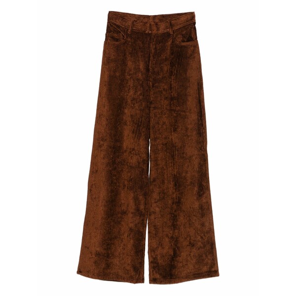 ペーター ペトロフ レディース カジュアルパンツ ボトムス Corduroy wide-leg trousers Brown|asty