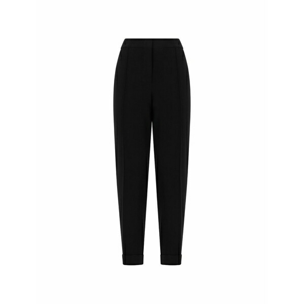 モスキーノ レディース カジュアルパンツ ボトムス High-waisted tailored trousers Black|asty