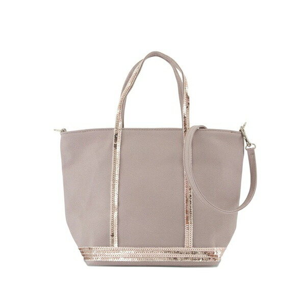 ヴァネッサ ブリューノ レディース トートバッグ バッグ Small sequin-trimmed tote bag Neutrals｜asty