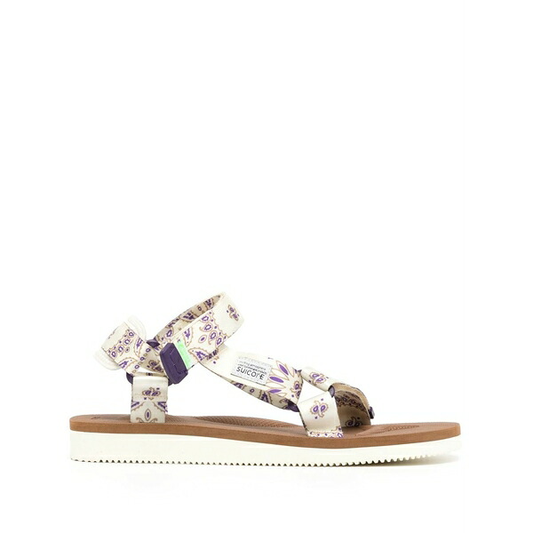 スイコック メンズ サンダル シューズ Depa-cab paisley-print sandals White|asty