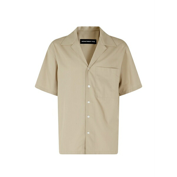デパートメントファイブ メンズ シャツ トップス Cape camp-collar shirt Neutrals|asty