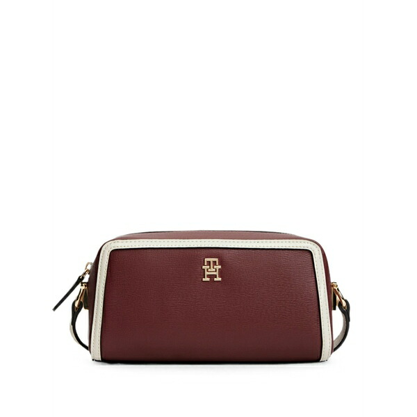 トミー ヒルフィガー レディース ショルダーバッグ バッグ Logo-plaque cross body bag Red|asty