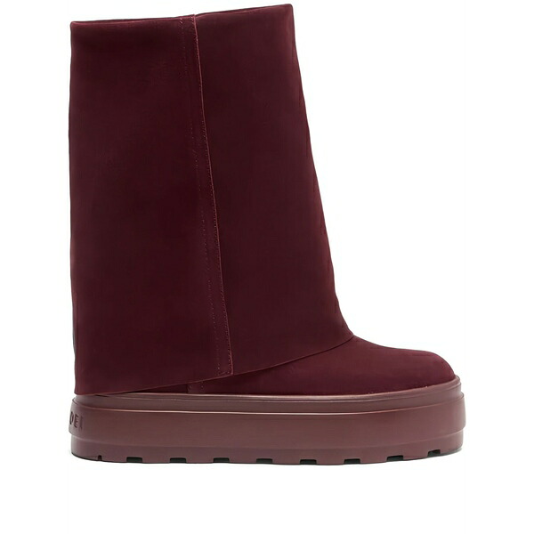 カサディ レディース ブーツ シューズ Double face suede boots Red｜asty