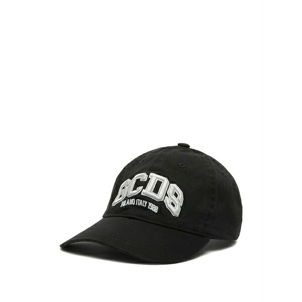 ジーシーディーエス メンズ 帽子 アクセサリー Logo-embroidered baseball cap Black|asty