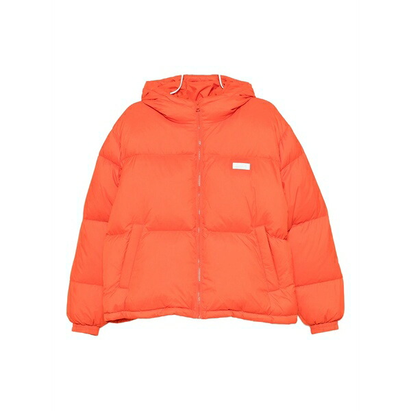 エムエスジイエム レディース ジャケット＆ブルゾン アウター Logo-plaque puffer jacket Orange｜asty