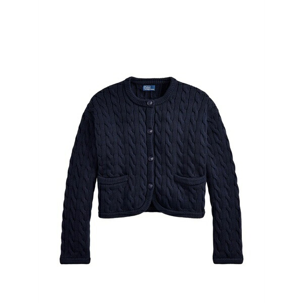ラルフローレン レディース カーディガン アウター Cable-knit cardigan Blue｜asty 55,080円